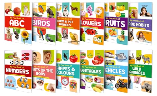 My First Picture Book Collection For Early Learning : Learning book for kids, Educational picture books for toddlers, Collection With 12 Topics, birthday gifts for Kids (Cards)