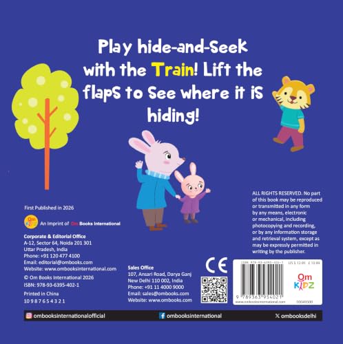 Where's My Train | Lift-the-Flap Felt Book for Toddlers | Interactive Peekaboo Vehicle Book | Early Learning Board Book for Ages 1–5 (Board book)