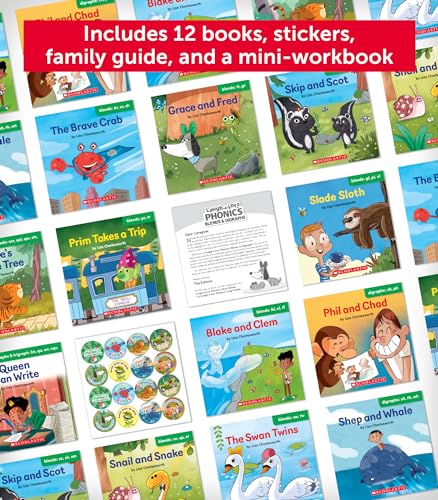 Laugh-A-Lot Phonics: Blends & Digraphs (Parent Pack): 12 Engaging Books That Teach Key Decoding Skills to Help New Readers Soar (Paperback)