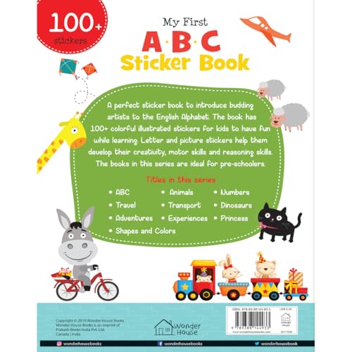 My First ABC Sticker Book: Exciting Sticker Book With 100 Stickers (Paperback)