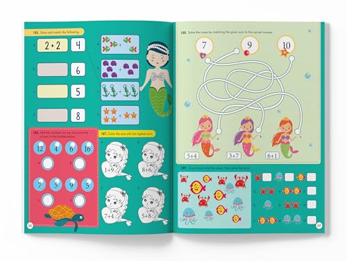 365 Maths Activity Book: Fun Activities and Practice Sheets | Learn Counting, Addition & Subtraction | Ages 4–7 | 3 Hours of Interactive Learning (Paperback)