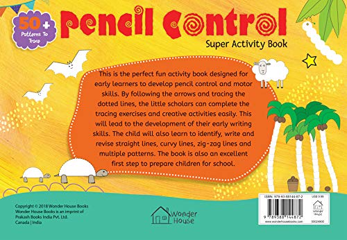 Pencil Control Super Activity Book for Kids – Practice Lines, Curves, Shapes & Patterns | Develop Fine Motor Skills & Handwriting Readiness | Early Learning Workbook for Toddlers, Preschool & Kinderga (Hardcover)