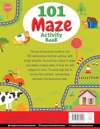 101 Maze Activity Book: Fun & Challenging Mazes for Kids Boost Critical Thinking, Problem-Solving & Motor Skills | Ages 4–8 | Over 100 Engaging Maze Challenges | 3 Hours of Screen-Free Fun | Perfect f (Hardcover)