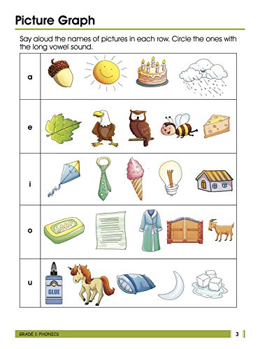 First Grade Activity Book: 320 Pages of Practice for Ages 6-7 – Reading, Phonics, Grammar, Science, Fun Puzzles, Geometry, Data Handling & More (Paperback)