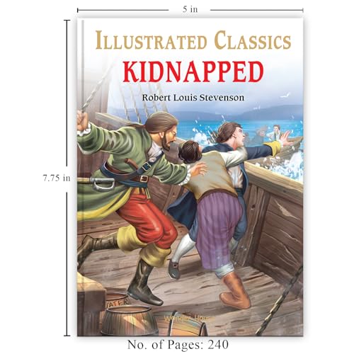 Kidnapped for Kids : Illustrated Abridged Children Classic English Novel with Review Questions (Hardcover)