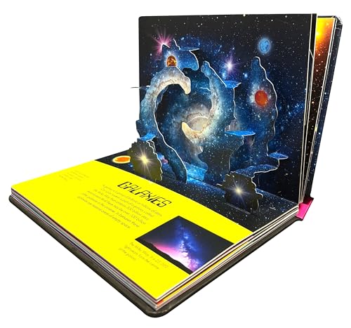 Pop Up Universe Book for Kids | 3D Interactive Space Book | Solar System, Planets, Stars, Galaxies & Satellites | Educational STEM Science Book | ... the Universe Explore Stars, Planets, Galaxies (Hardcover)