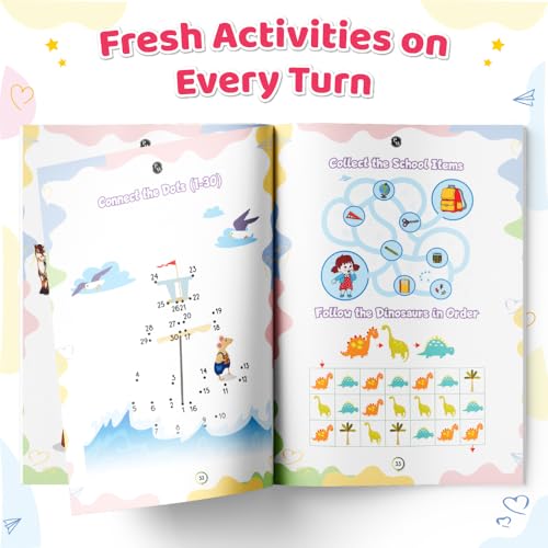200+ Screen-Free Activities & Games Book For Kids 5+ Years Old | Mazes & Puzzles, Word Games, Crosswords, Patterns & Shapes, Logical Reasoning, Fun Brain Teasing Educational Activity Book For Toddlers (Paperback)