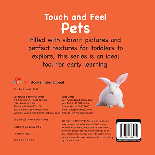 Pets Touch and Feel Board Book for Children: Sensory Adventure The World of Friendly | Early Learning with Touch, Sight, and Simple Words | Animal Recognition Skills | Touch, Feel, Learn, and Love (Board book)