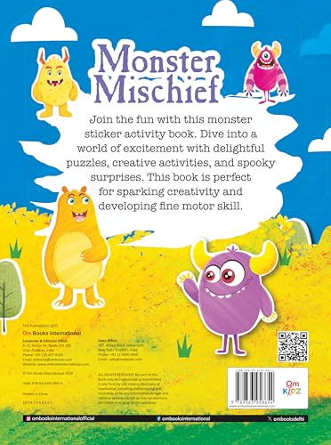 Monster Mischief: Fun Stickers and Spooky Surprises | Sticker Activity Book (Paperback)