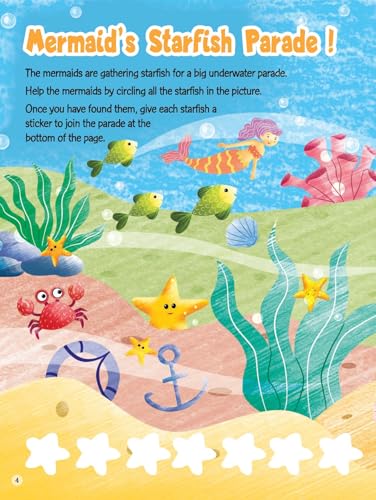 Mermaid Magic: Fun Stickers and Ocean Adventures | Sticker Activity Book (Paperback)