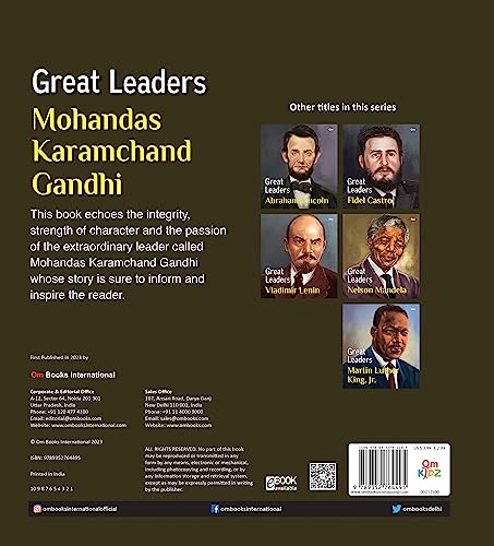 Great Leaders: Mohandas Karamchand Gandhi - World great leader biography for children (Paperback)