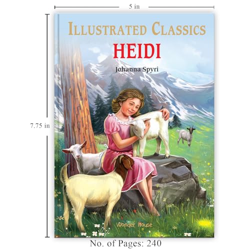 Heidi : Illustrated Abridged Children Classics English Novel with Review Questions (Hardcover)