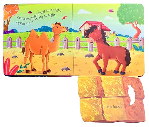 Peek-A-Boo! Farm Animals Board Book for Children: Lift the Flap Fun Book for Babies & Toddlers | Interactive Early Learning | Lift, Look & Learn | ... | First Farm Animal Book for Little Hands (Board book)