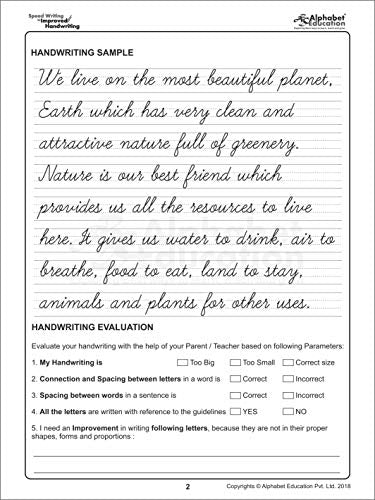 Speed Writing In Improved Handwriting - Cursive writing - Book A (For Age 6-9 Years) - Cursive handwriting practice book (Paperback)