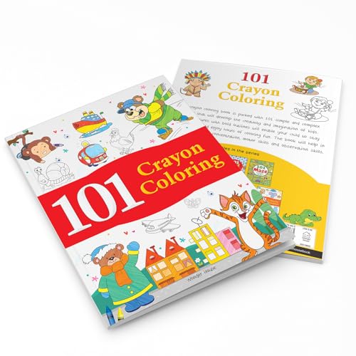 101 Crayon Coloring: Fun Activity Book for Children | Spark Creativity & Motor Skills | Ages 3–6 | Hours of Colorful Learning and Play