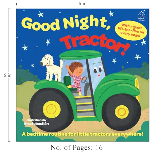 Good Night, Tractor! (Lift the Flap) (Board book)
