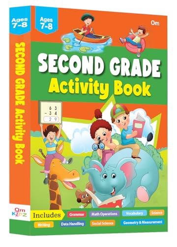 Second Grade Activity Book: 320 Pages of Practice for Ages 7-8 - Grammar, Math Operations, Writing, Social Science, Geometry, Vocabulary, Science & more (Paperback)