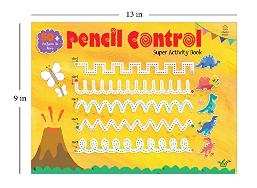 Pencil Control Super Activity Book for Kids – Practice Lines, Curves, Shapes & Patterns | Develop Fine Motor Skills & Handwriting Readiness | Early Learning Workbook for Toddlers, Preschool & Kinderga (Hardcover)