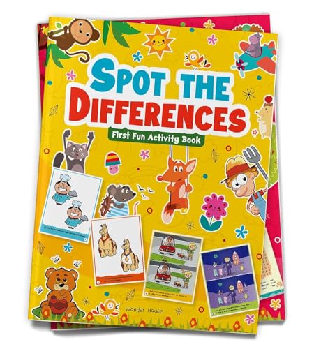 Spot the Difference: First Fun Activity Book for Kids | Boost Focus & Observation Skills | Ages 4–7 | 2+ Hours of Engaging Puzzle Fun (Paperback)