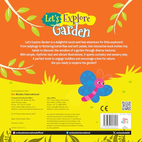 Garden: Let's Explore | Felt book | Children illustrated Book (Novelty Book)
