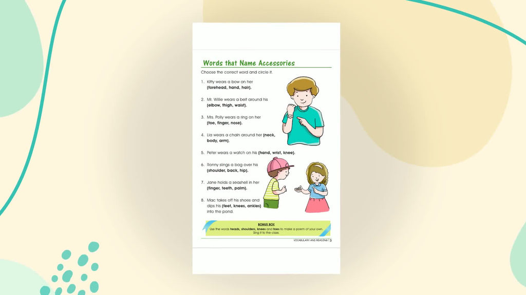 Activity Book : Vocabulary and Reading Activity Book- Colourful activities for kids (Paperback)