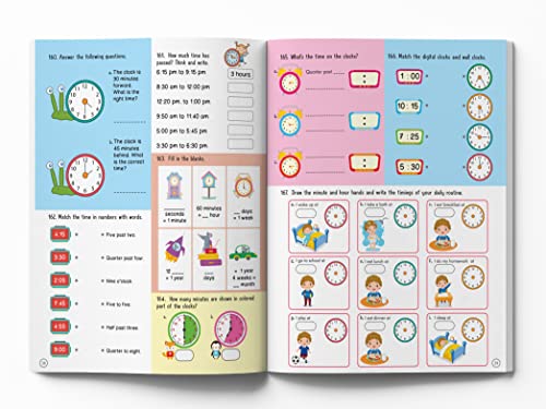 201 Maths Activity Book: Fun Activities and Practice Sheets | Learn Counting, Addition & Subtraction | Ages 4–7 | 3 Hours of Interactive Learning (Paperback)