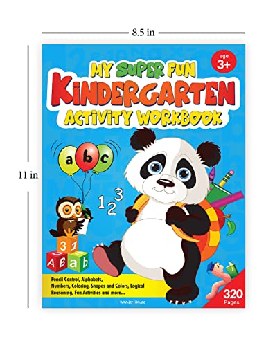 My Super Fun Kindergarten Activity Workbook for Children : Pattern Writing, Colors, Shapes, Numbers 1-10, Early Math, Alphabet, Brain Booster Activities, Following Directions, and Interactive Activiti (Paperback)