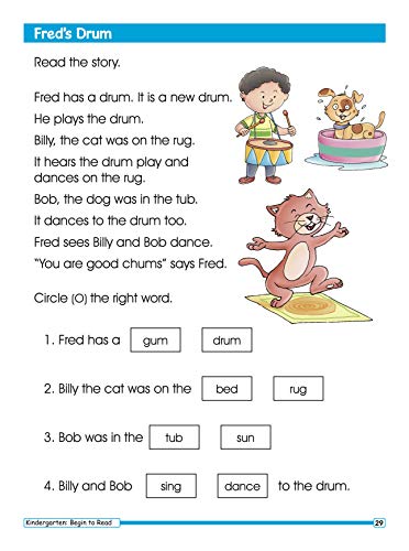 Activity Book : Kindergarten : Smart Scholars- Kindergarten Begin To Read Fun-filled Activities (Smart Scholars Series) (Paperback)