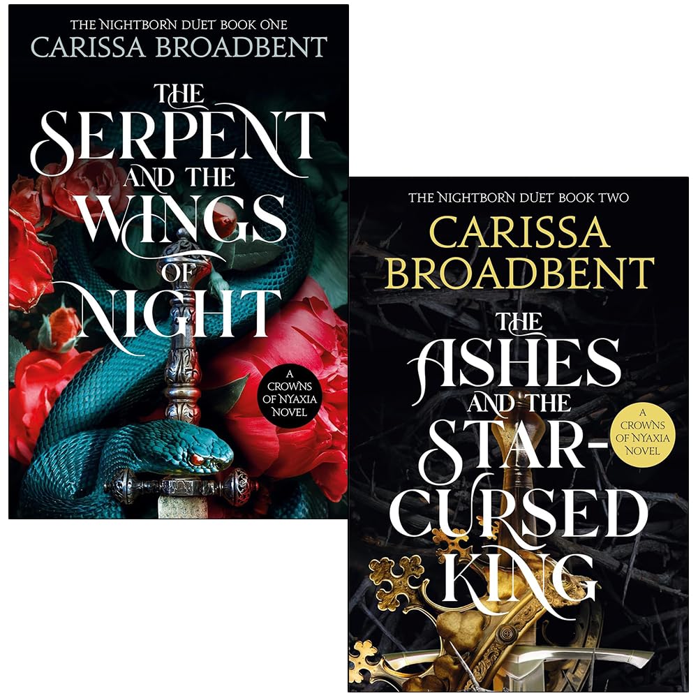 Crowns of Nyaxia Series 2 Books Collection Set By Carissa Broadbent (The Serpent and the Wings of Night & The Ashes and the Star-Cursed King)