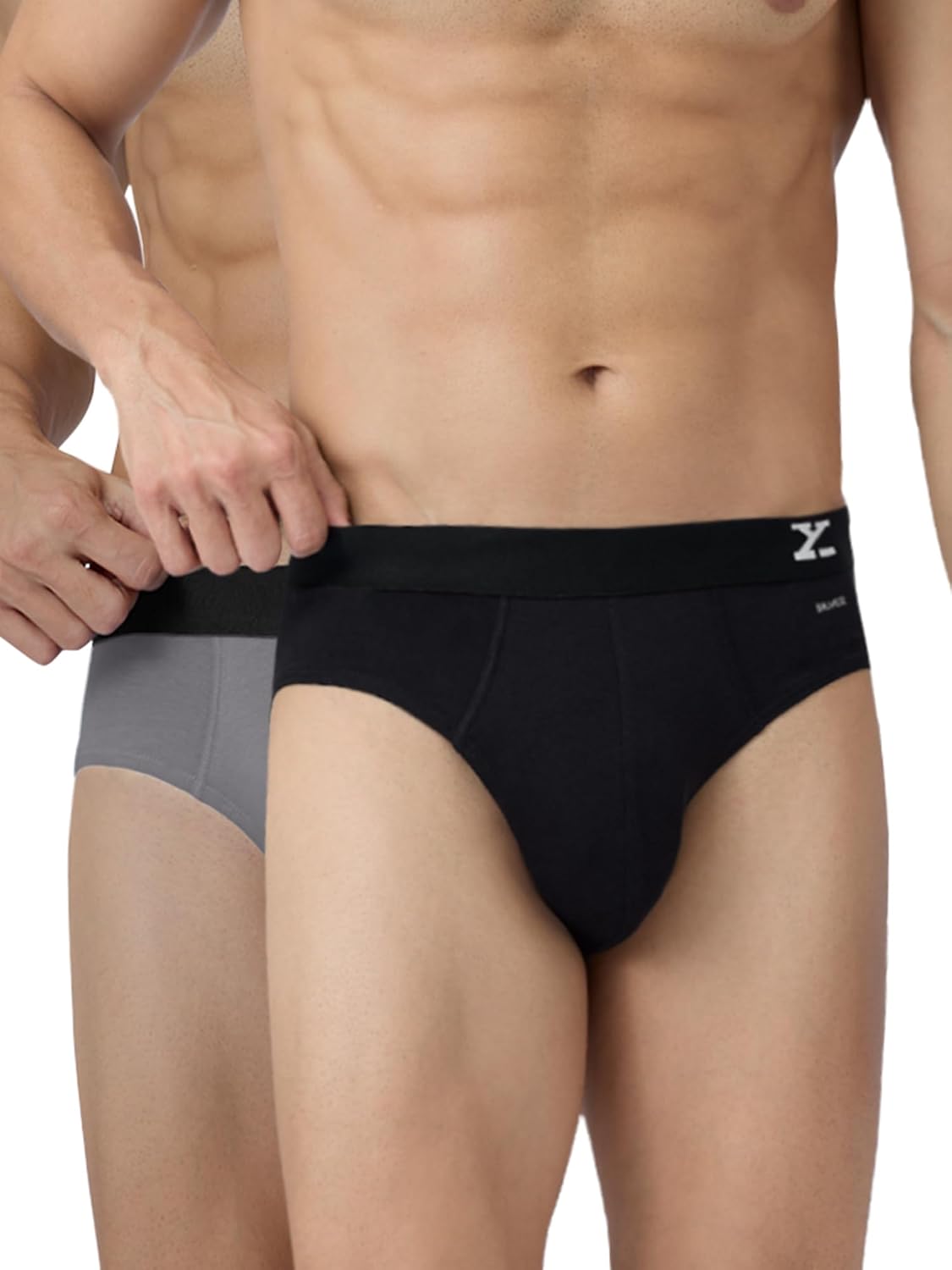 XYXX Men's Aero Super Combed Cotton Regular Fit Solid Antibacterial Briefs with No Marks Waistband (Pack of 2) (₹419.00 with 30 percent savings)