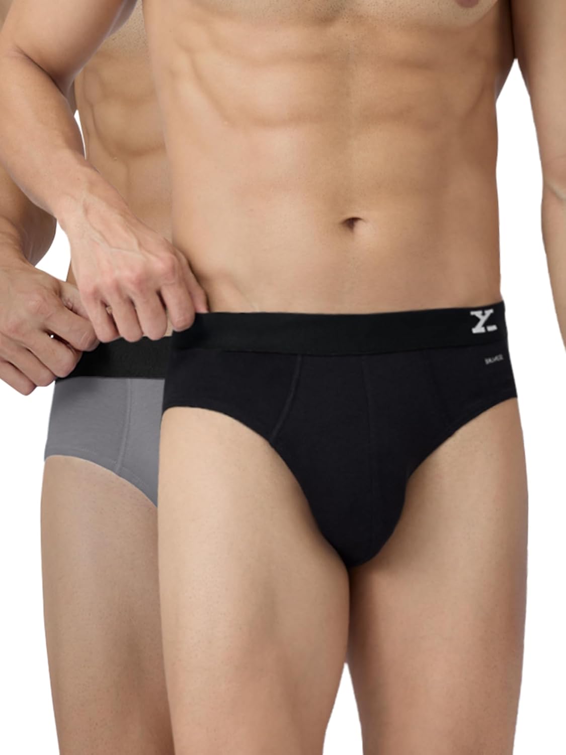 XYXX Men's Aero Super Combed Cotton Regular Fit Solid Antibacterial Briefs with No Marks Waistband (Pack of 2) (₹399.00 with 33 percent savings)