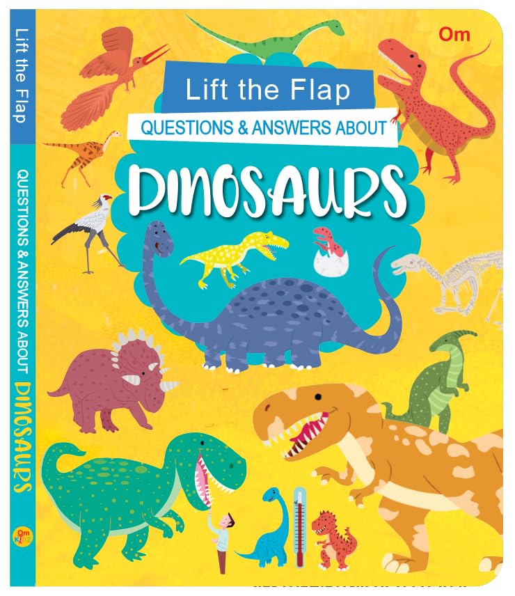 Board Book: Lift the Flap Question & Answer About Dinosaurs- Activity Book for Children Age 3-5 Years (Board book)