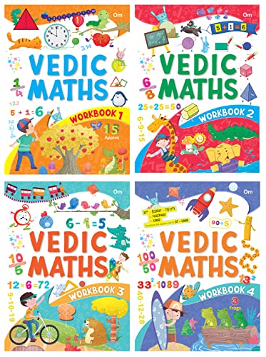 VEDIC MATH WORKBOOK (SET OF 4 activity BOOKS) (Paperback)