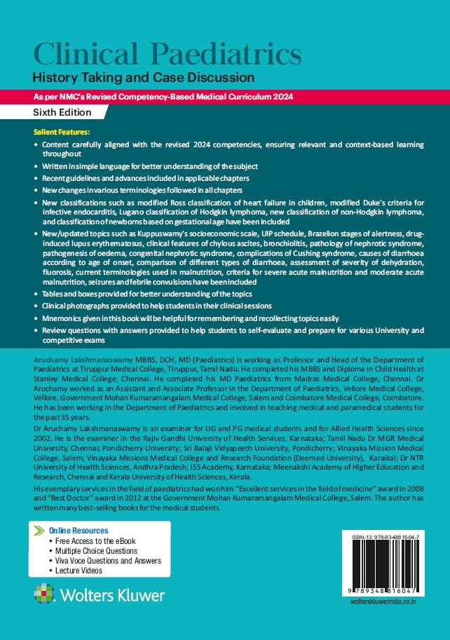 CLINICAL PAEDIATRICS HISTORY TAKING CASE DISCUSSION WITH ACCESS CODE 6ED (PB 2026) (Paperback)