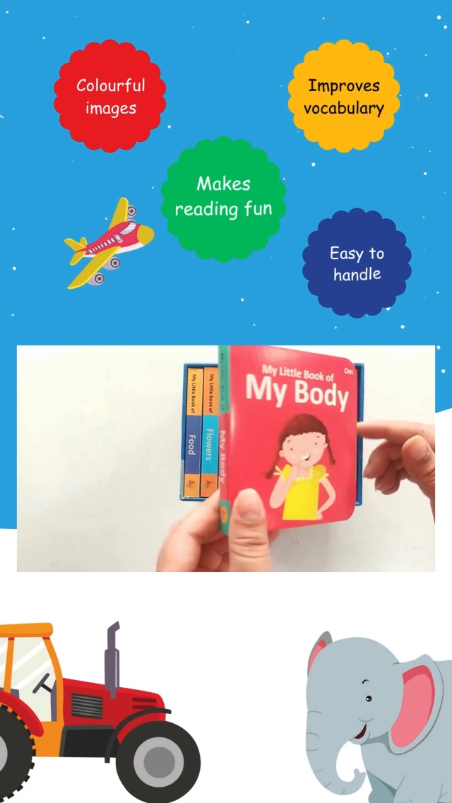 My First Library: Box Set of 10 Board Books for Children | My Little Book of Early Learning for Kids | Learn My Body, Sea Animals, Birds, Flowers & More | Kids Amazing Picture Book | Little Learner’s  (Board book)