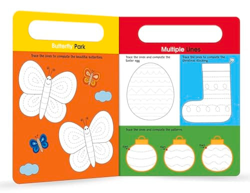 My Big Wipe And Clean Book of Pen Control for Kids : Line Tracing And Patterns (Board book)