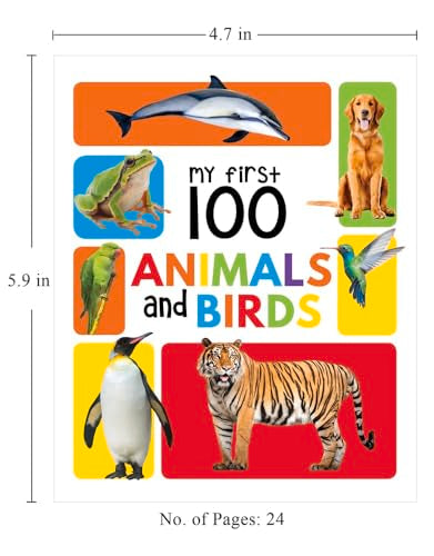 My First 100 Library: Boxset of 5 Early Learning Board Books for Kids | Learn First 100 Words, Numbers, Animals & Birds, Food We Eat, and Things That Move | Perfect for Babies, Toddlers, Preschool & H (Board book)