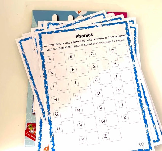 LKG Activity Worksheets For Kids + Free Sticker | Covers English, Maths, EVS, General Awarness & Lifeskills | For 3 - 5 year kids | Engaging Curriculum Based Worksheets | By Learning Dino