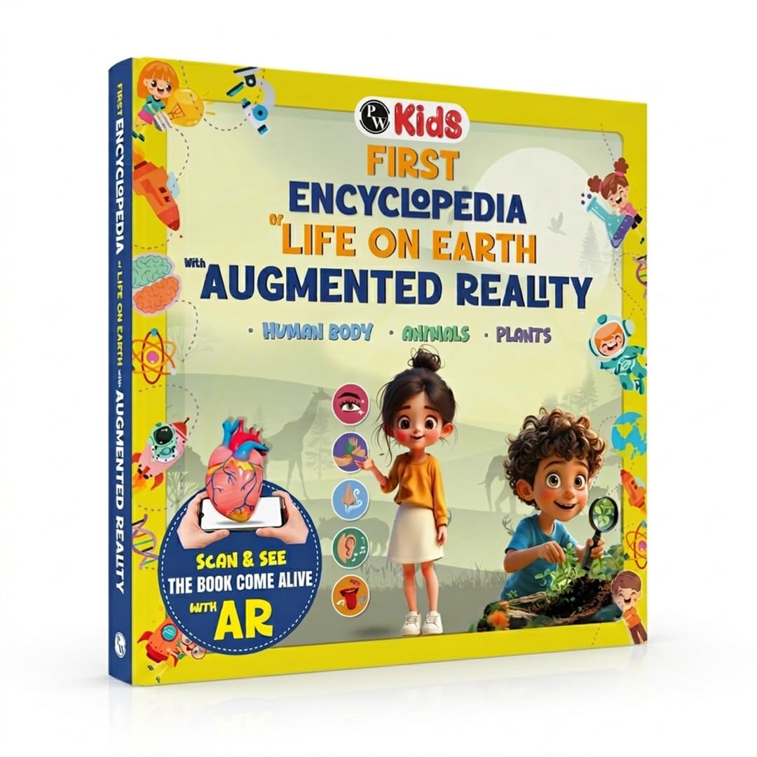First Encyclopedia Life on Earth with AR (Augmented Reality) - Human Body, Animals & Plants For Kids, Early Learning Activity Book, Encyclopedia For Kids (Paperback)