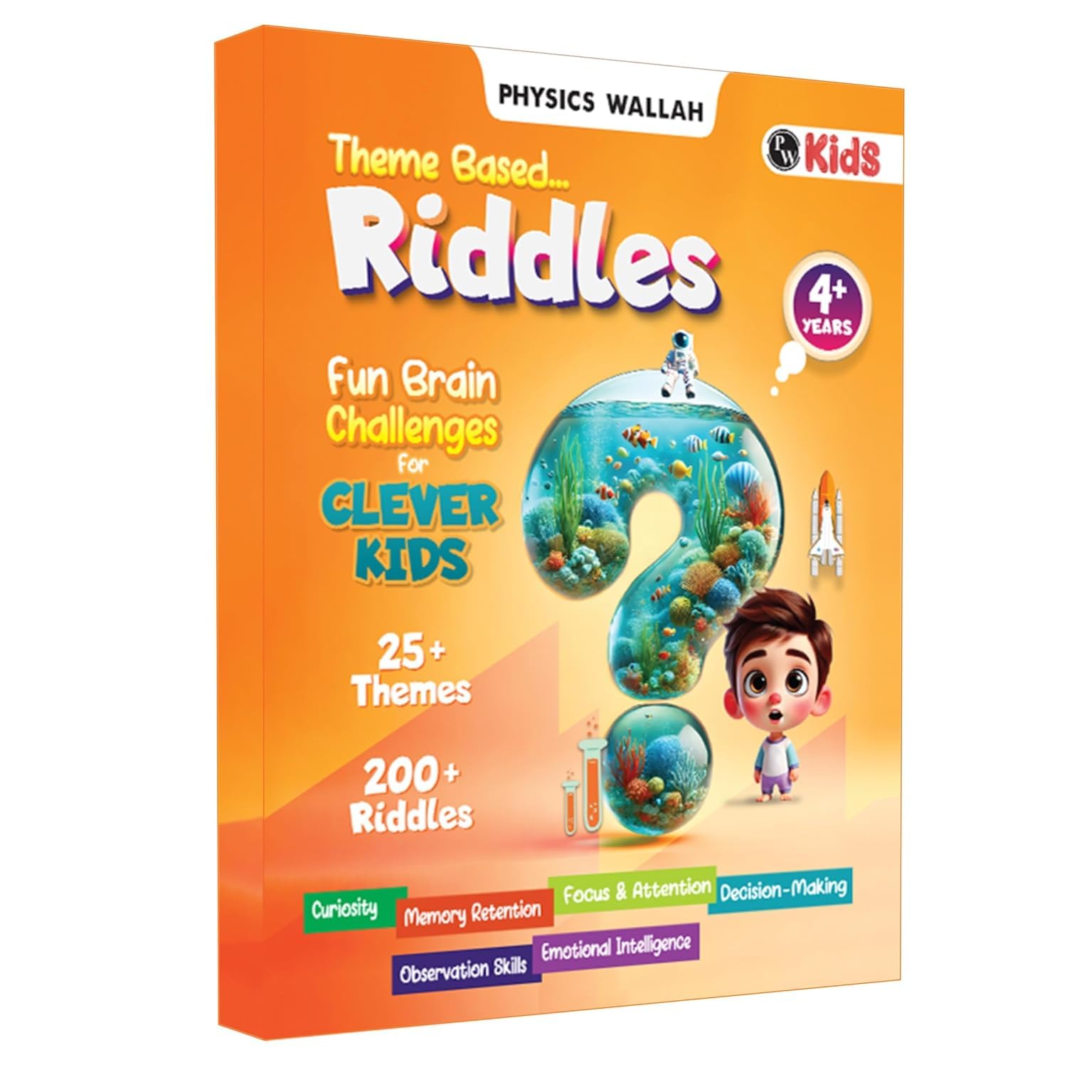 200+ Theme Based Riddle Book for Kids, Fun Learning & Interactive Brain Teasing Activity Book for 5-6 Years, Birthday Gift for Children (200+ Riddle Book) (Paperback)