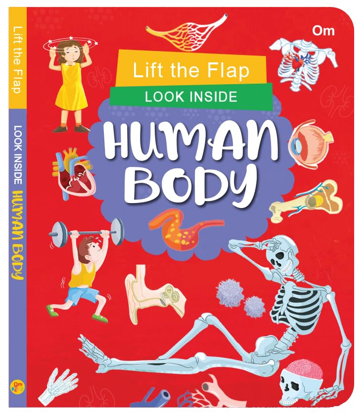 Board Book: Lift the Flap Look Inside Human Body- Activity Book for Children Age 3-5 Years (Board book)