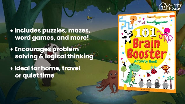 101 Brain Booster Activity Book: Fun Activity Book For Children | Puzzles, Games, Educational activities | Ages 5 and up | 2 hours of fun time