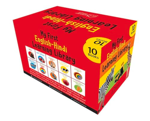 My First English Hindi Learning Library: Boxset of 10 Board Books For Kids (Hardcover)