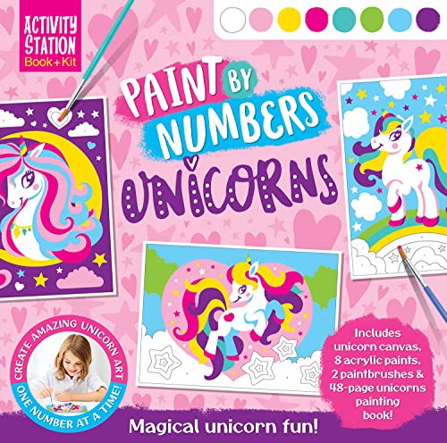 Paint by Numbers Unicorns (Paperback)