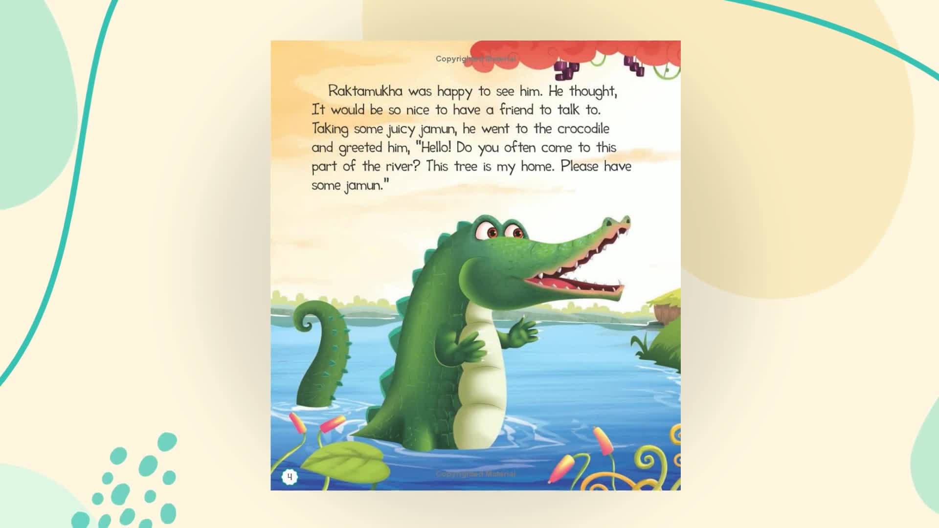 Panchatantra Stories: The Monkey and the Crocodile (Paperback)