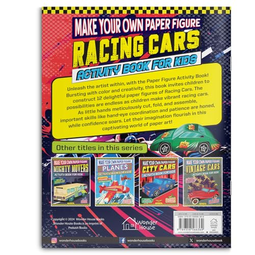 Make Your Own Paper Figures – Racing Cars Cut, Fold & Create Your Own Racetrack Cars | Ages 6–10 | DIY Craft Fun for 2+ Hours of Hands-On Play (Paperback)