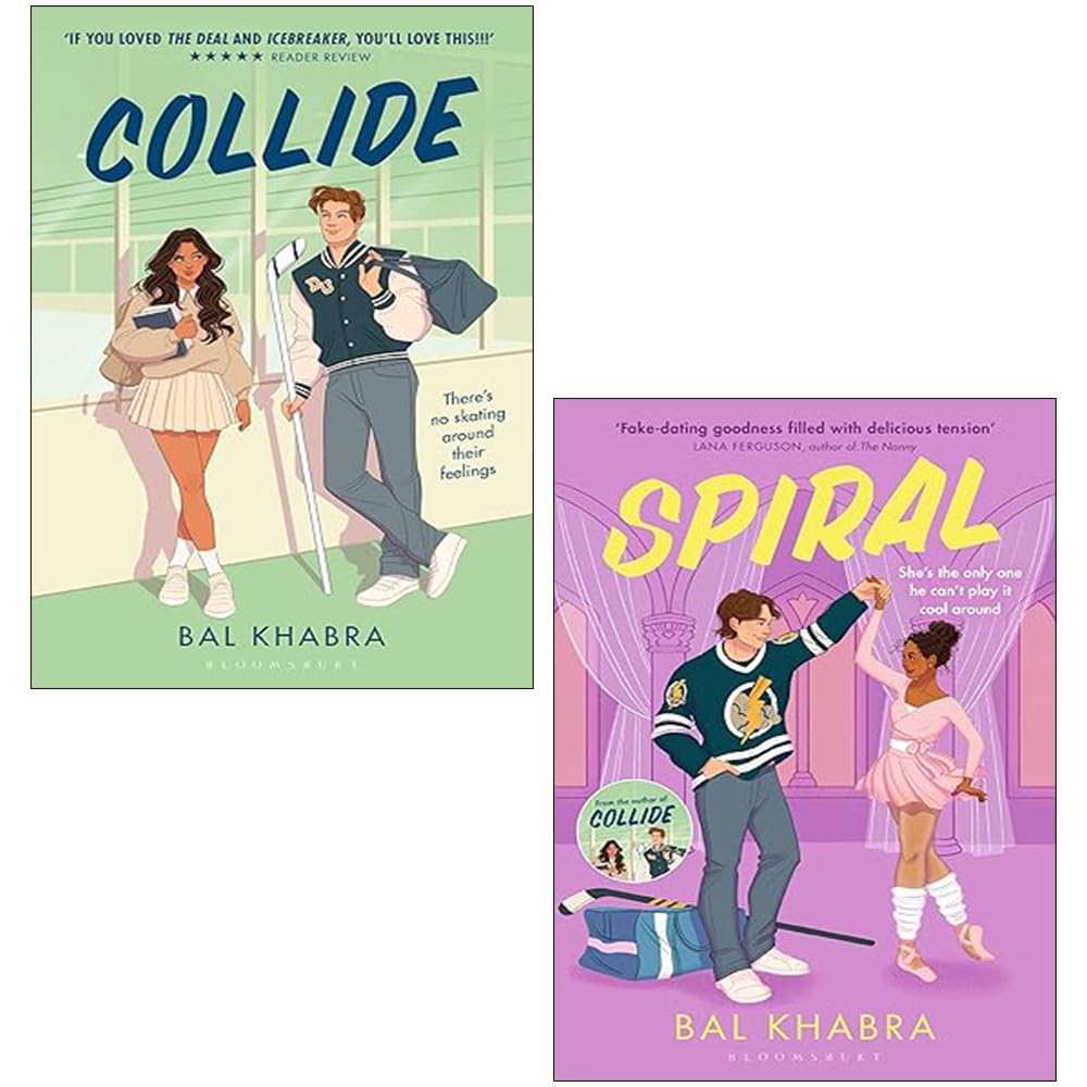 Off the Ice Series 2 Books Collection Set By Bal Khabra (Collide & Spiral)