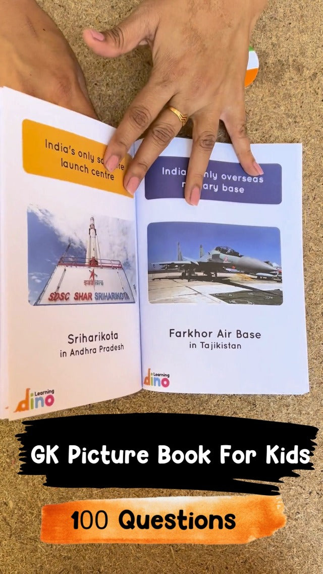 General Knowledge Picture Book For Kids About India | 100 GK Questions and Answers about India with Pictures for Kids | By Learning Dino (Paperback)