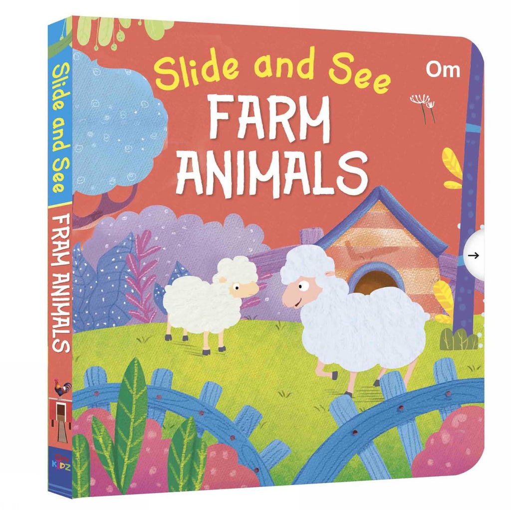 Slide and See Board Book : Farm Animals (Paperback)