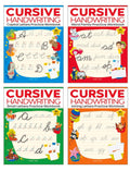 Cursive Handwriting Practice Workbooks (Set of 4): Small Letters, Capital Letters, Joining Letters & Word Families | Level 1 | Ages 5–8 | Build Writing Skills with Fun Exercises (Paperback)